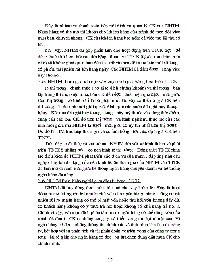 image for page Hoạt động của NHTM trong quá trình hình thành và phát triển TTCK ở Việt Nam