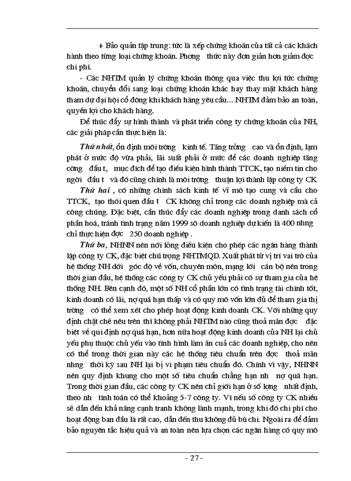 image for page Hoạt động của NHTM trong quá trình hình thành và phát triển TTCK ở Việt Nam