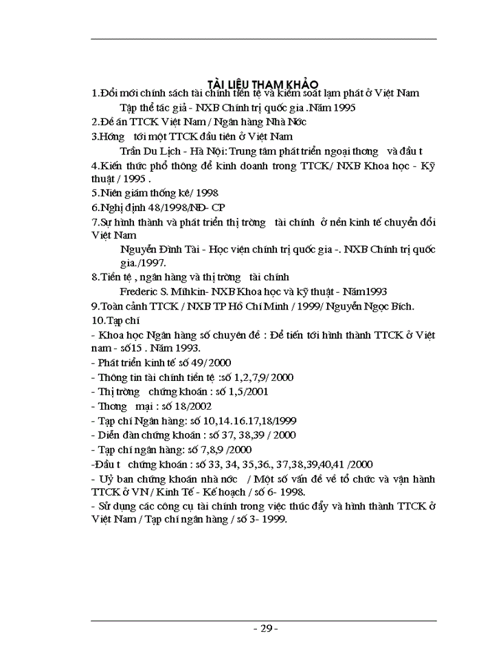 image for page Hoạt động của NHTM trong quá trình hình thành và phát triển TTCK ở Việt Nam