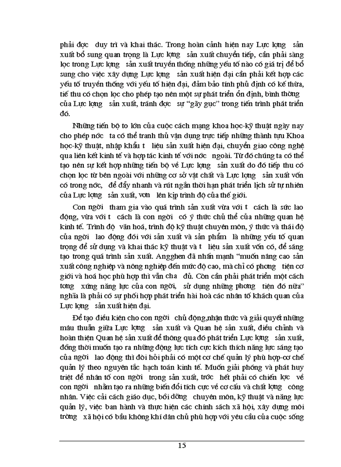 image for page Phát triển Lực lượng sản xuất sản xuất và xây dựng Quan hệ sản xuất mới theo định hướng xã hội chủ nghĩa