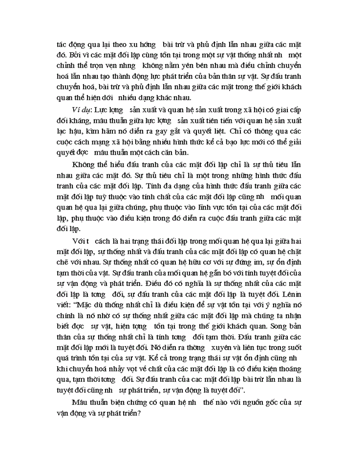 image for page Phép biện chứng về mâu thuẫn và vận dụng nó trong phân tích mâu thuẫn biện chứng trong quá trình chuyến sang kinh tế thị trường  ở Việt Nam