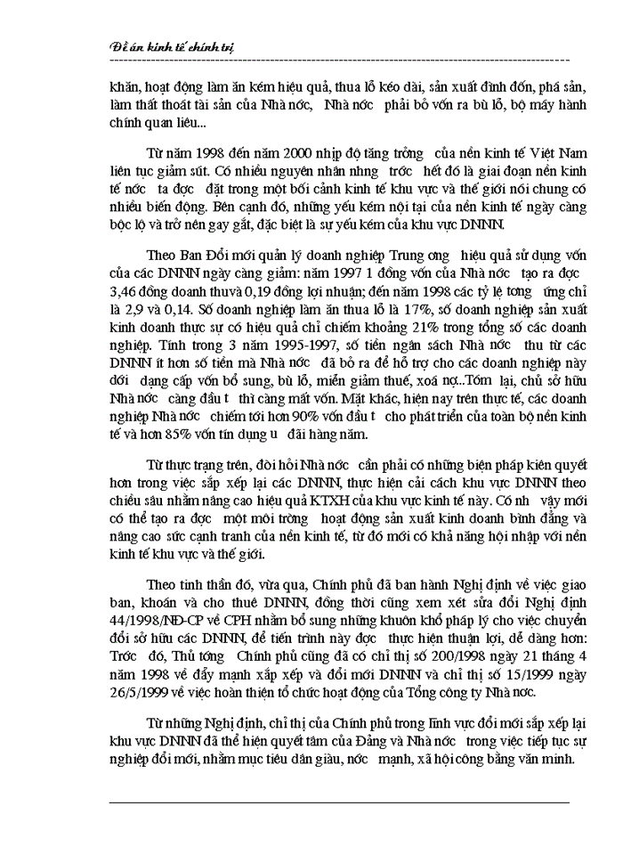CPH DNNN trong quá trình phát triển nền kinh tế thị trường định hướng XHCN ở Việt Nam