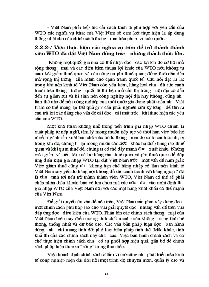 image for page Thuận lợi và khó khăn trên con đường gia nhập WTO của Việt Nam.