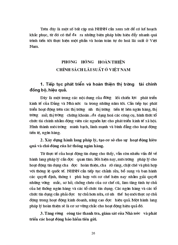 image for page phương hướng hoàn thiện chính sách lãi suất ở việt nam