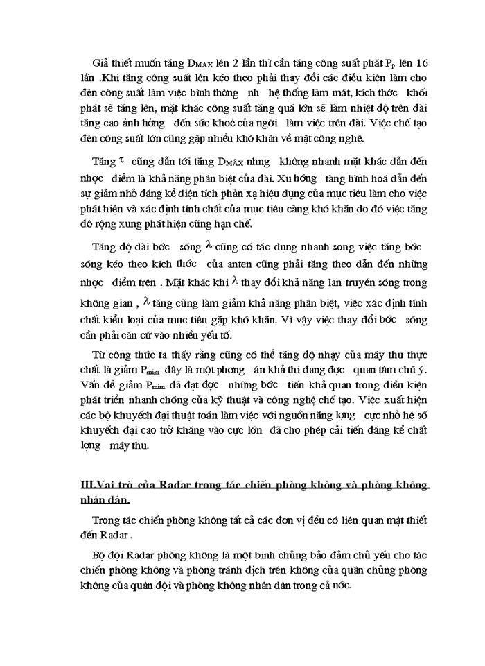 image for page Vai trò của Rađa phòng không trong tác chiến phòng không và chiến tranh công nghệ cao