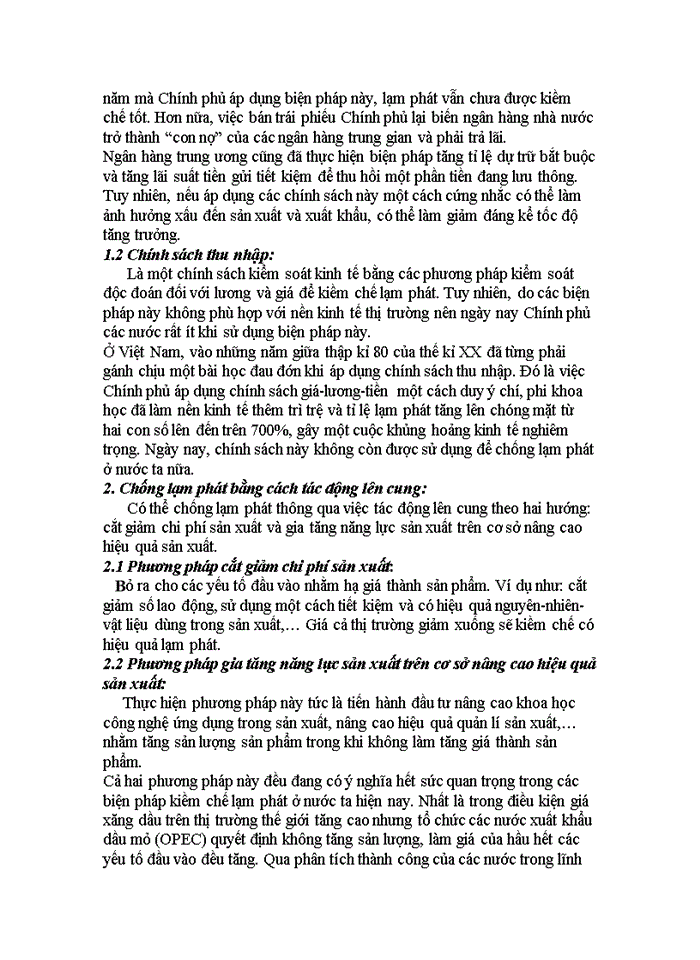 image for page Nguyên nhân của lạm phát giá cả của nước ta hiện nay