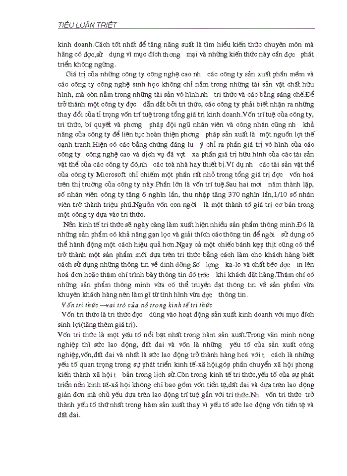 image for page Luận chứng về tri thức và vai trò của tri thức