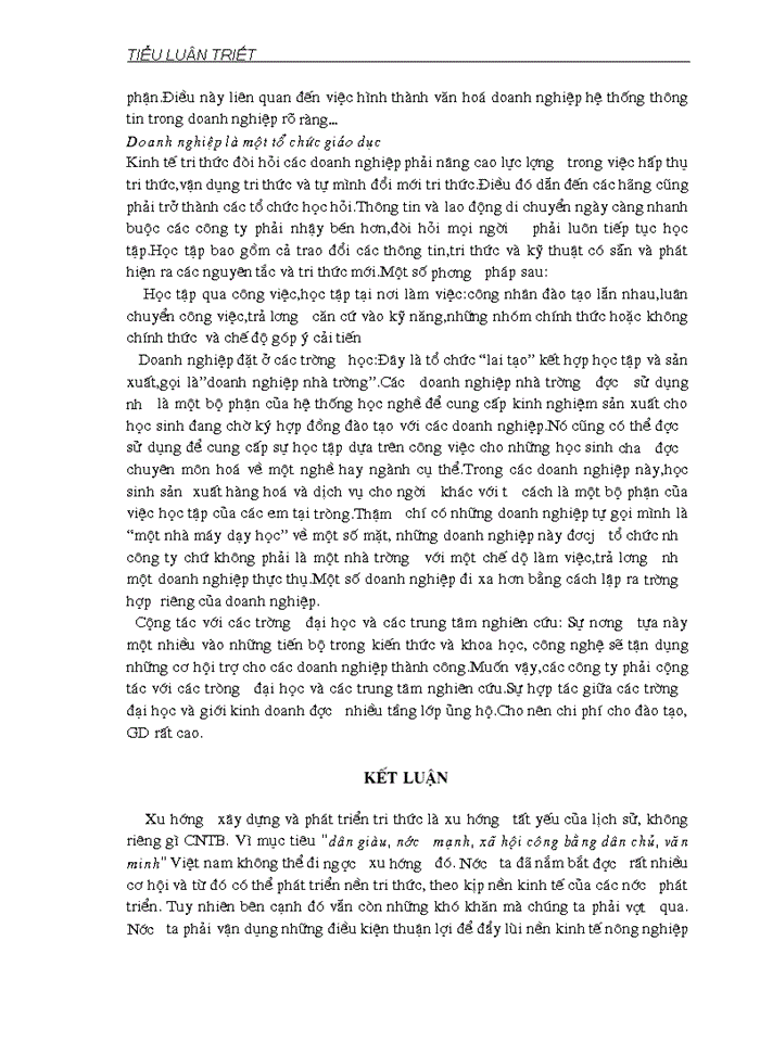 image for page Giải pháp cho việc ứng dụng tốt hơn nữa tri thức vào đời sống xã hội.