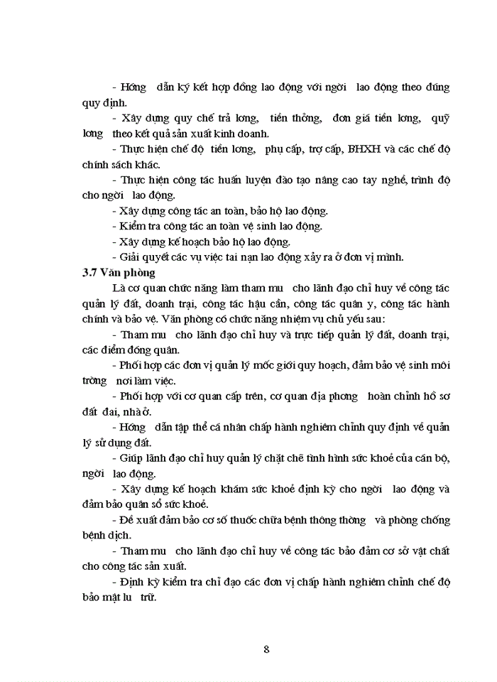 image for page Những hoạt động chính của phòng Tổ chức lao động.