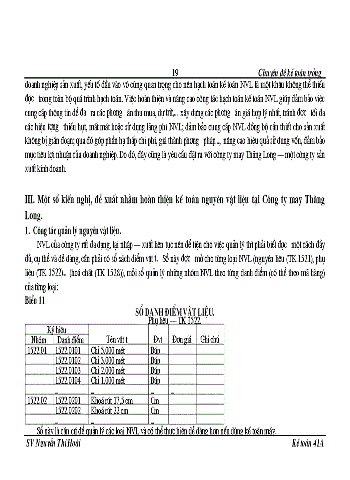 image for page Thực trạng và giải pháp hoàn thiện công tác kế toán nguyên vật liệu tại Công ty may Thăng Long