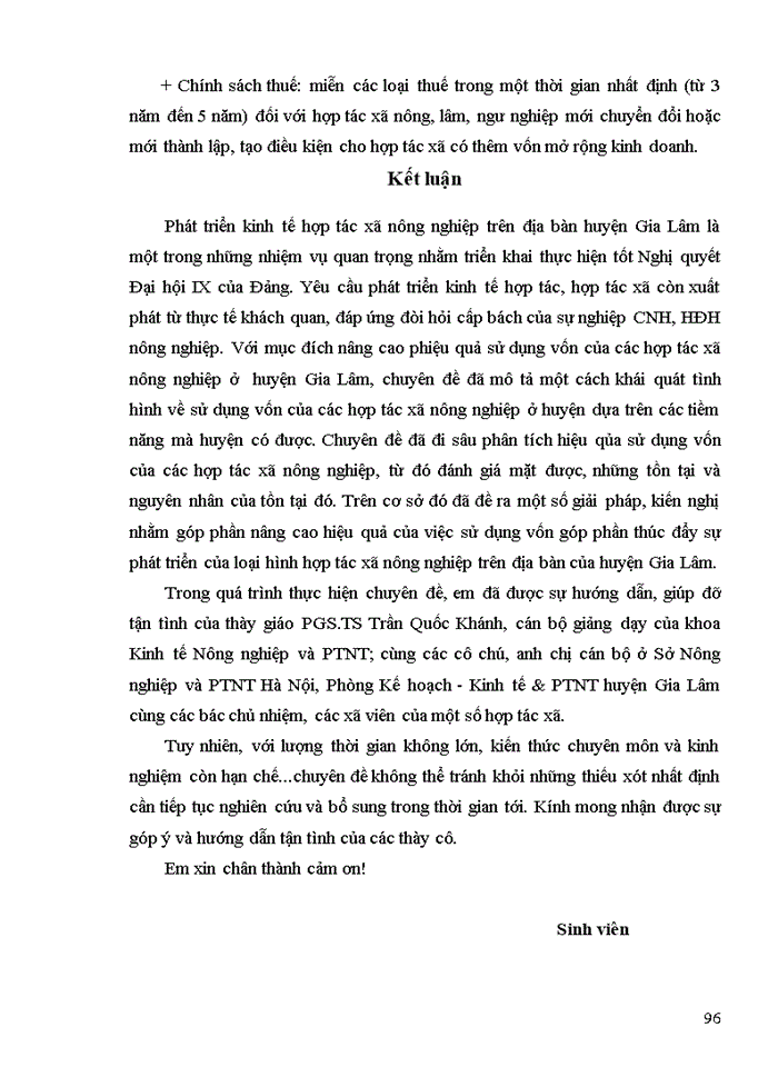 image for page Thực trạng và giải pháp nâng cao hiệu quả sử dụng vốn của các hợp tác xã nông nghiệp ở huyện Gia Lâm
