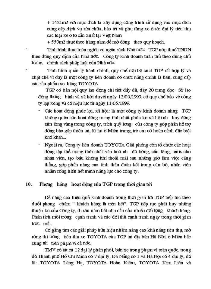 image for page Bàn về một vài giải pháp nhằm mở rộng thị trường tiêu thụ xe ô tô ở công ty liên doanh TOYOTA Giải phóng