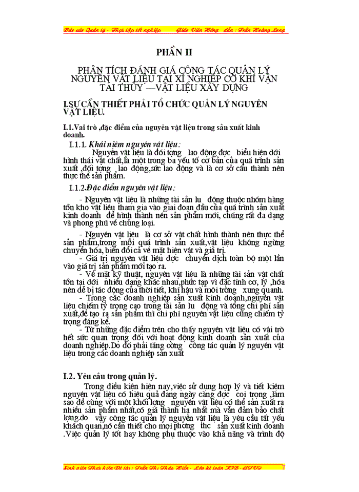 image for page Công tác quản lý nguyên vật liệu tại xí nghiệp cơ khí vận tải thủy_ vật liệu xây dựng