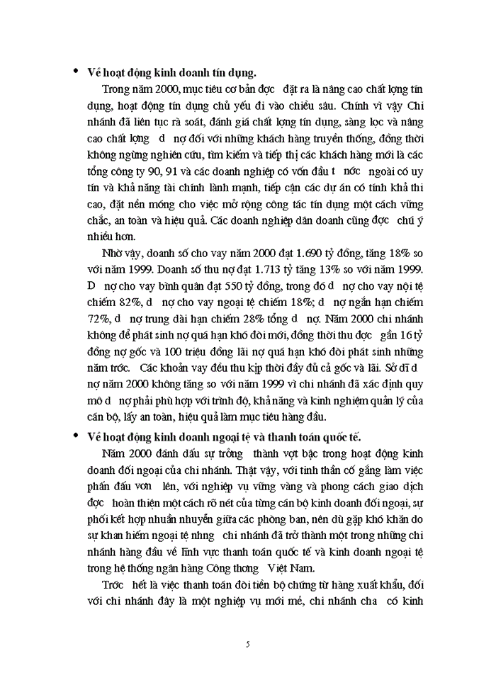 image for page Đánh giá tổng quát tình hình hoạt động kinh doanh của ngân hàng trong những năm qua.