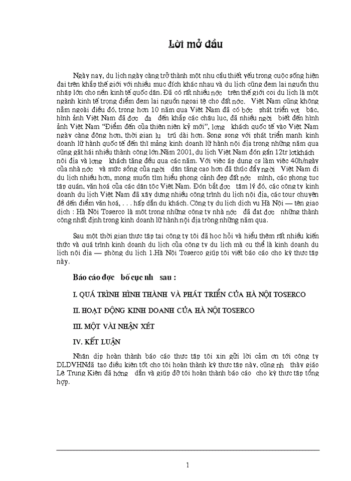 image for page Một số giải pháp nhằm phát triển hoạt động kinh doanh du lịch của hà nội Toserco .