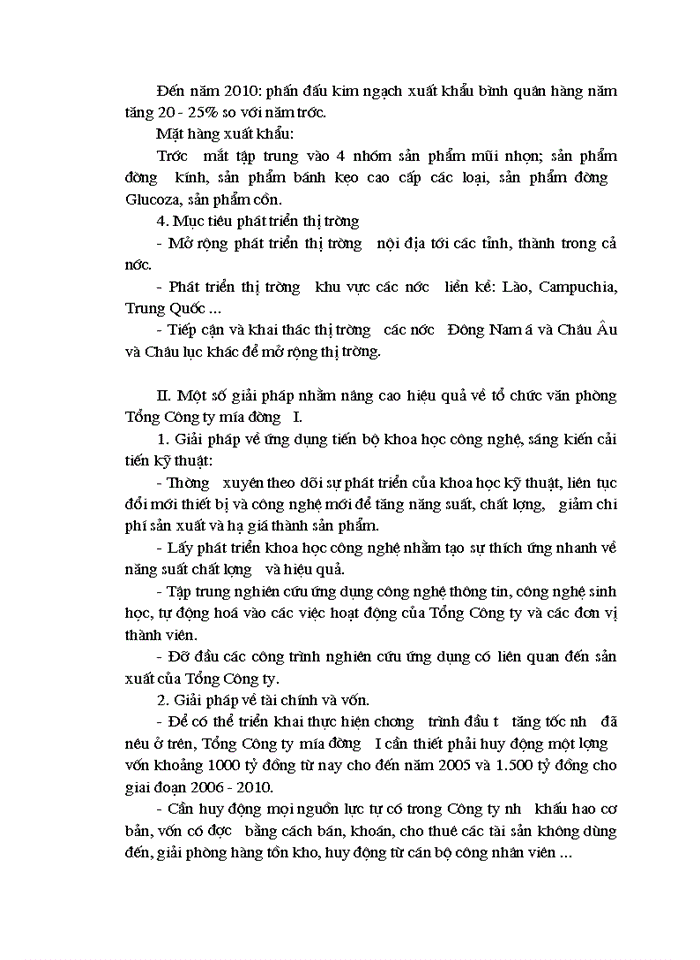 image for page Một số giải pháp nhằm nâng cao hiệu quả về tổ chức văn phòng Tổng Công ty mía đường I.