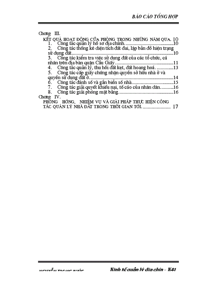 image for page Thực trạng và giải pháp nhăm nâng cao việc cấp giấy chứng nhận quyền sử dụng đất ở quận Cầu giấy.