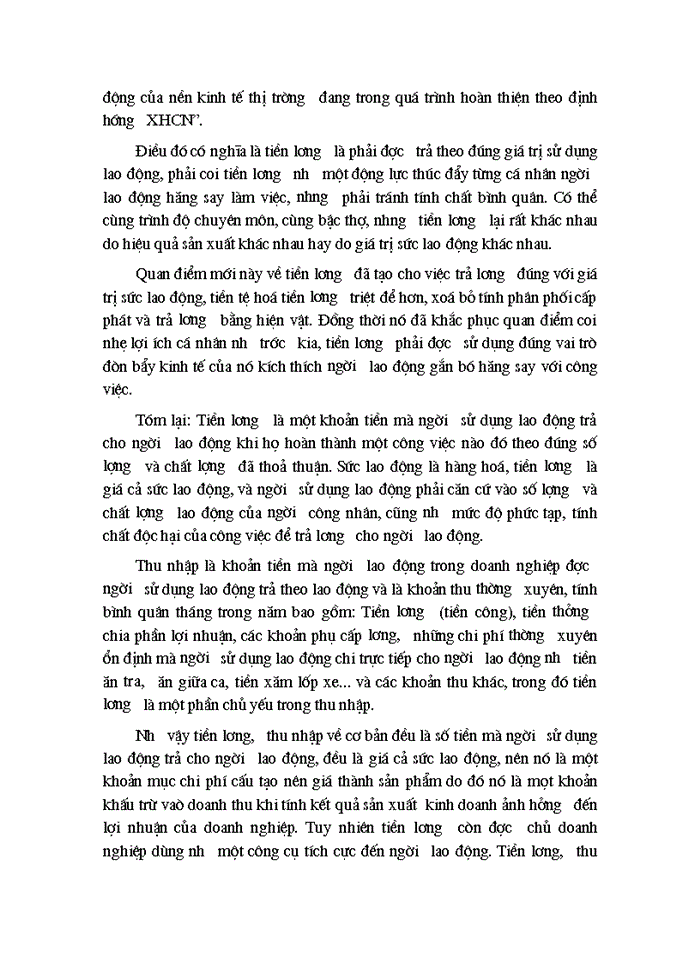 image for page Tiền công - Thu nhập của người lao động ở doanh nghiệp tư nhân và việc tạo động lực cho người lao động