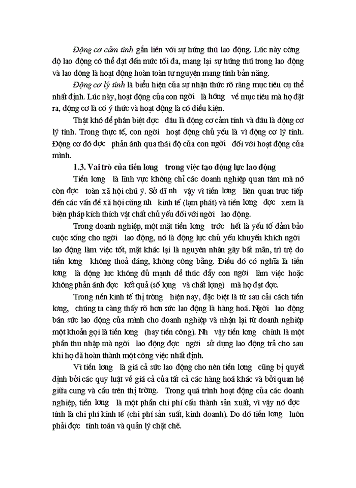 image for page Tiền công - Thu nhập của người lao động ở doanh nghiệp tư nhân và việc tạo động lực cho người lao động