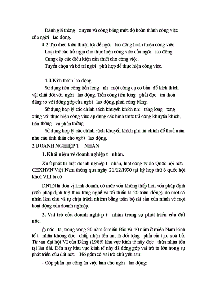image for page Tiền công - Thu nhập của người lao động ở doanh nghiệp tư nhân và việc tạo động lực cho người lao động
