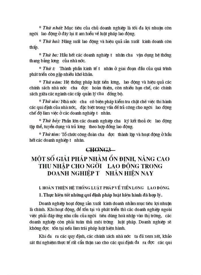 image for page Tiền công - Thu nhập của người lao động ở doanh nghiệp tư nhân và việc tạo động lực cho người lao động