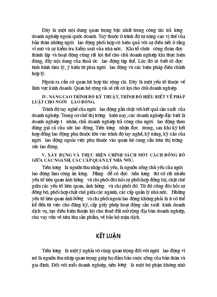 image for page Tiền công - Thu nhập của người lao động ở doanh nghiệp tư nhân và việc tạo động lực cho người lao động