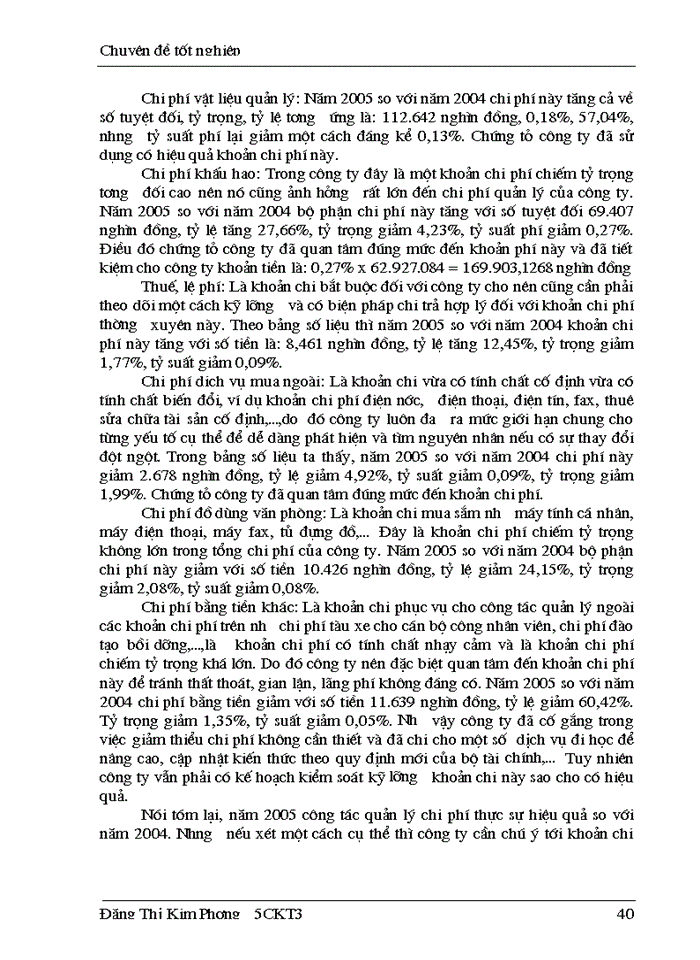 image for page Phân tích tình hình thực hiện chi phí và các giải pháp nhằm tiết kiệm chi phí