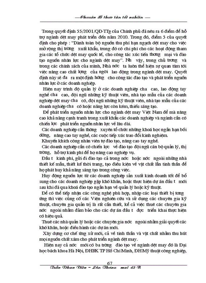 image for page Nâng cao khả năng cạnh tranh hàng dệt may Việt Nam xuất khẩu sang thị trường Mỹ trong điều kiện thực hiện Hiệp định Thương mại Việt – Mỹ