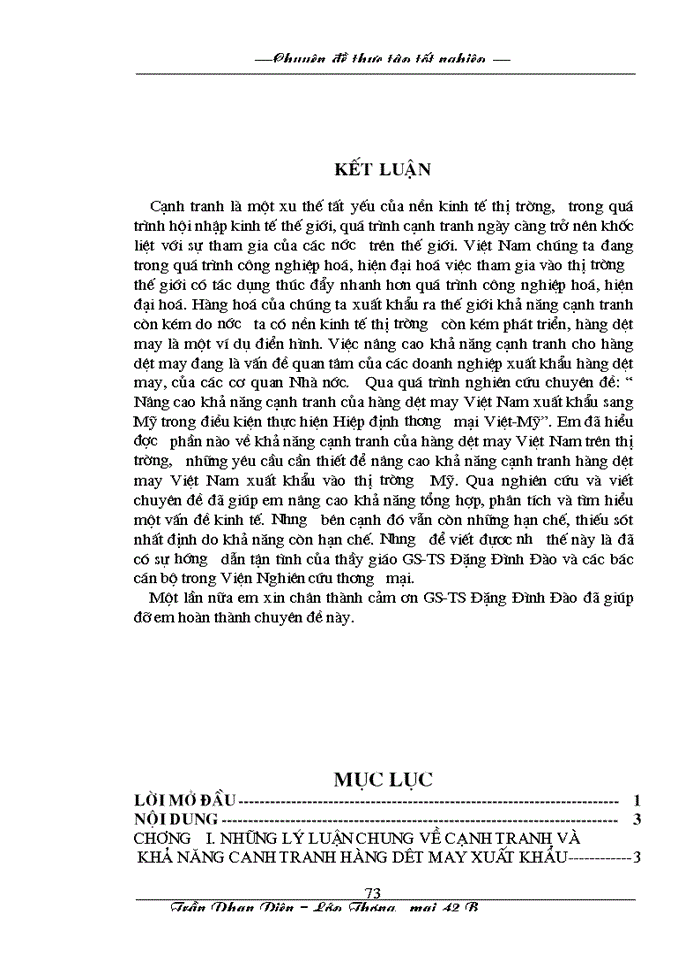 image for page Nâng cao khả năng cạnh tranh hàng dệt may Việt Nam xuất khẩu sang thị trường Mỹ trong điều kiện thực hiện Hiệp định Thương mại Việt – Mỹ