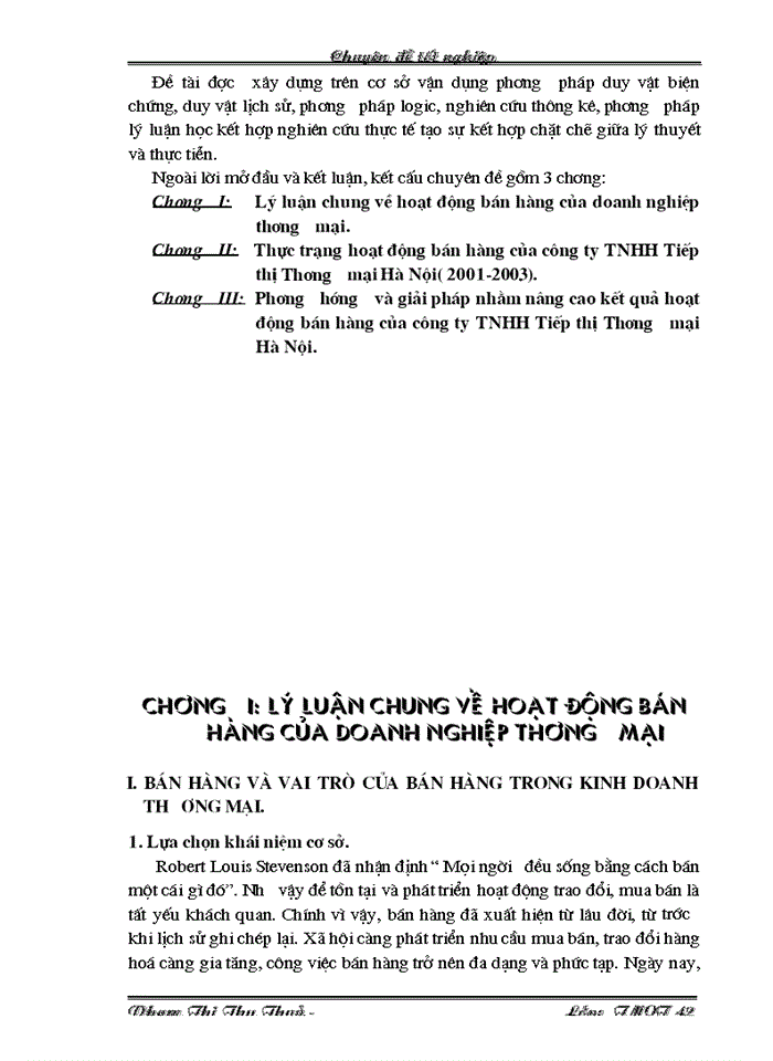 image for page Những giải pháp đẩy mạnh hoạt động bán hàng của Công ty TNHH Tiếp thị Thương mại Hà Nội