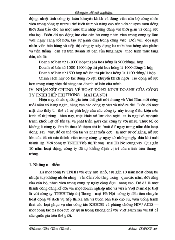 image for page Những giải pháp đẩy mạnh hoạt động bán hàng của Công ty TNHH Tiếp thị Thương mại Hà Nội