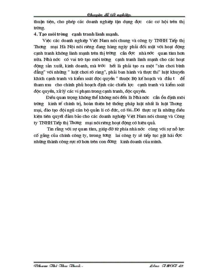 image for page Những giải pháp đẩy mạnh hoạt động bán hàng của Công ty TNHH Tiếp thị Thương mại Hà Nội