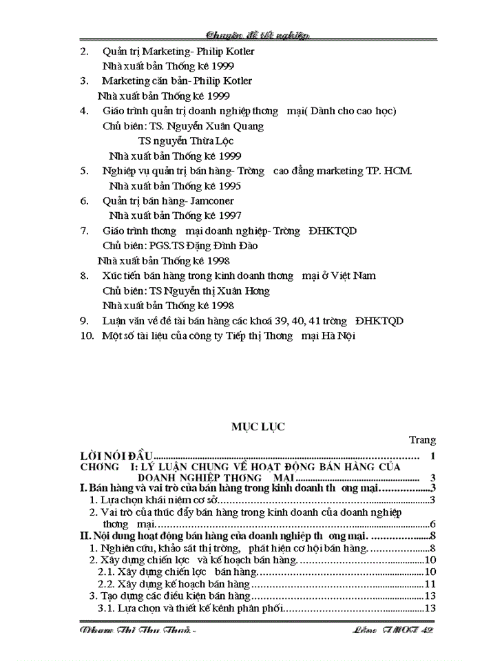 image for page Những giải pháp đẩy mạnh hoạt động bán hàng của Công ty TNHH Tiếp thị Thương mại Hà Nội