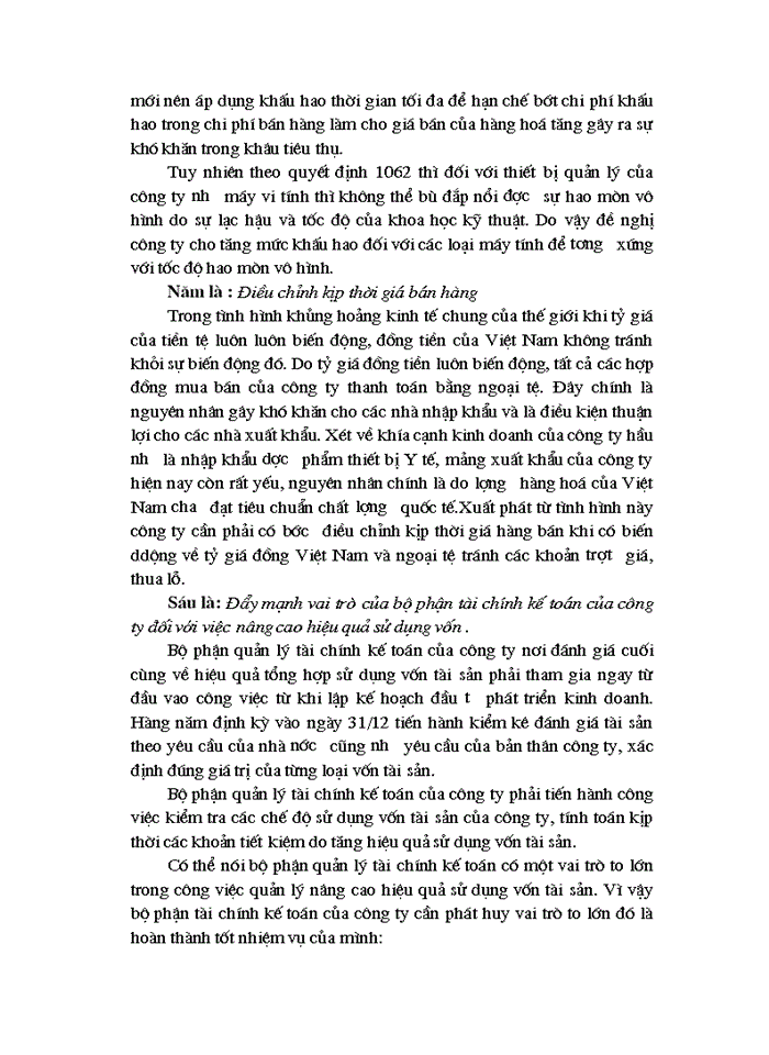 image for page Phương hướng và các biện pháp nâng cao hiệu quả sử dụng vốn tại công ty dược phẩm thiết bị y tế hà nội