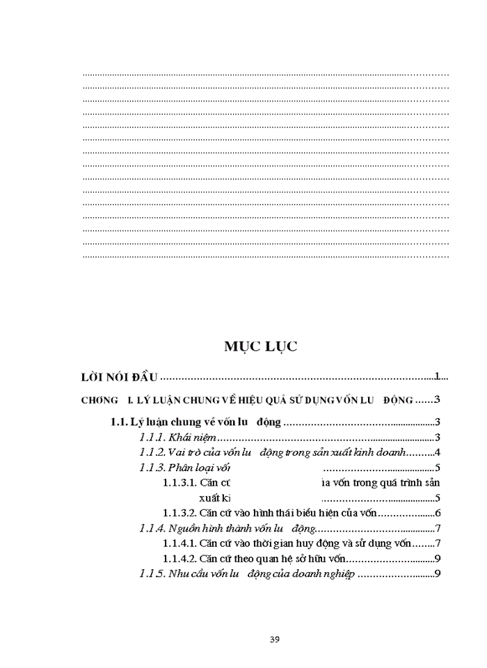 image for page Sử dụng hiệu quả vốn lưu động  tại Công ty Cổ phần Xây dựng Miền Tây