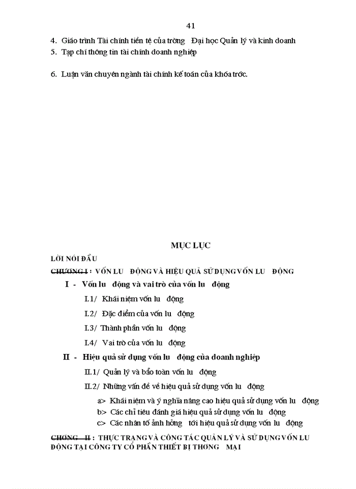 image for page Vốn lưu động và hiệu quả sử dụng vốn lưu động tại Công ty Cổ phần Thiết bị thương mại