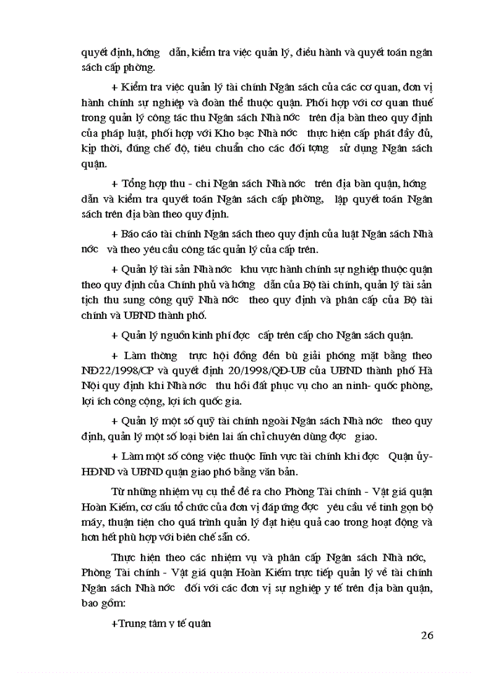 image for page Tăng cường quản lý chi Ngân sách Nhà nước với yêu cầu xã hội hoá các hoạt động y tế trên địa bàn quận Hoàn Kiếm