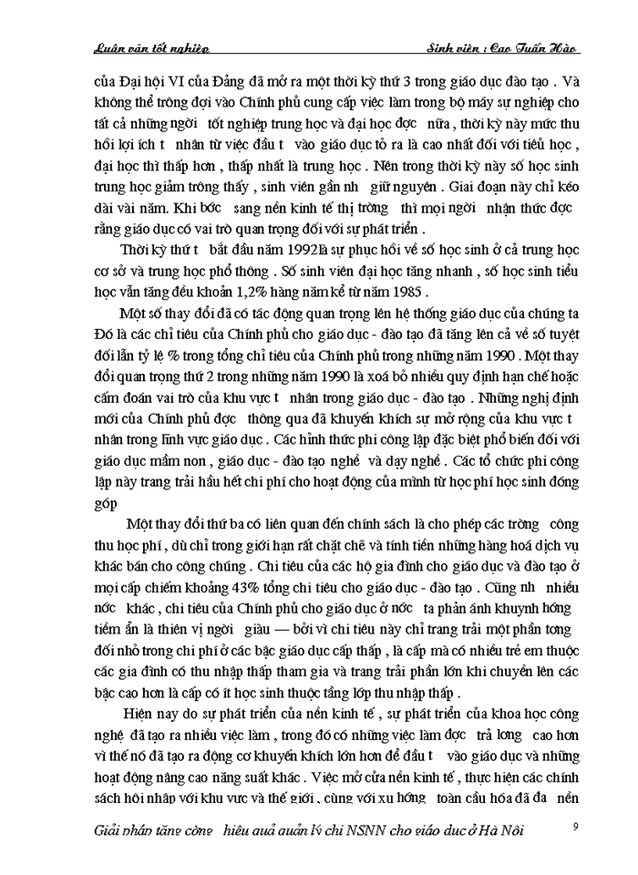 image for page Giải pháp tăng cường hiệu quả quản lý chi ngân sách nhà nước cho sự nghiệp giáo dục ở thành phố Hà Nội