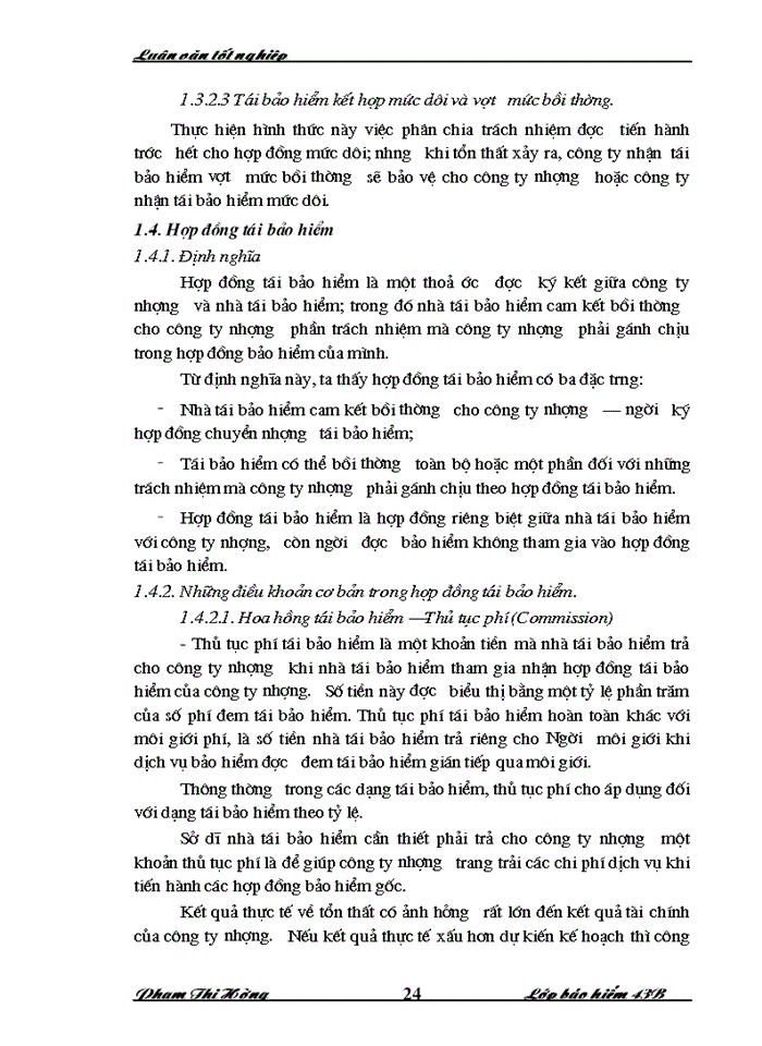 image for page Tình hình thực hiện tái bảo hiểm xây dựng lắp đặt tại Tổng công ty cổ phần tái bảo hiểm quốc gia Việt Nam