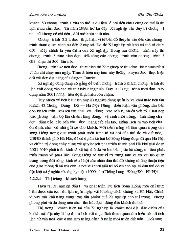 image for page Giải pháp phát triển hoạt động kinh doanh lữ hành nội địa của Xí nghiệp Đầu tư và phát triển du lịch Sông Hồng thuộc Công ty Du lịch và thương mại tổng hợp Thăng Long