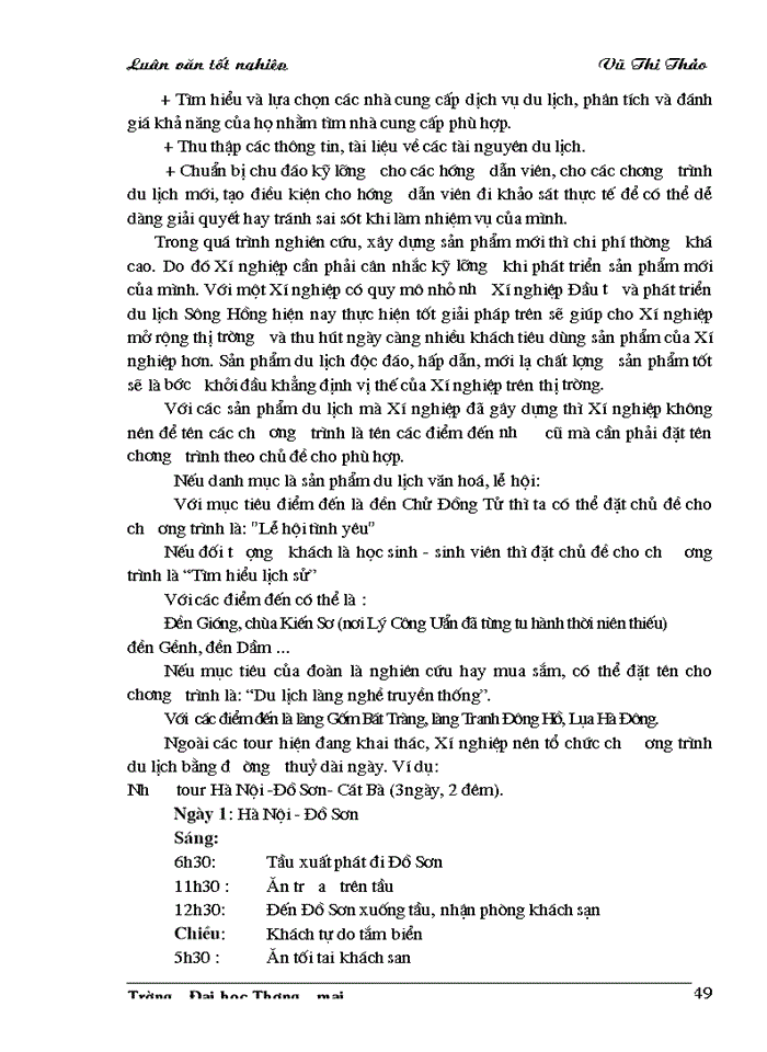image for page Giải pháp phát triển hoạt động kinh doanh lữ hành nội địa của Xí nghiệp Đầu tư và phát triển du lịch Sông Hồng thuộc Công ty Du lịch và thương mại tổng hợp Thăng Long