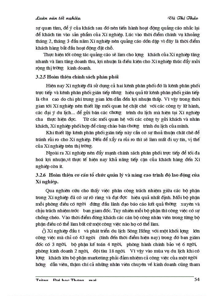 image for page Giải pháp phát triển hoạt động kinh doanh lữ hành nội địa của Xí nghiệp Đầu tư và phát triển du lịch Sông Hồng thuộc Công ty Du lịch và thương mại tổng hợp Thăng Long