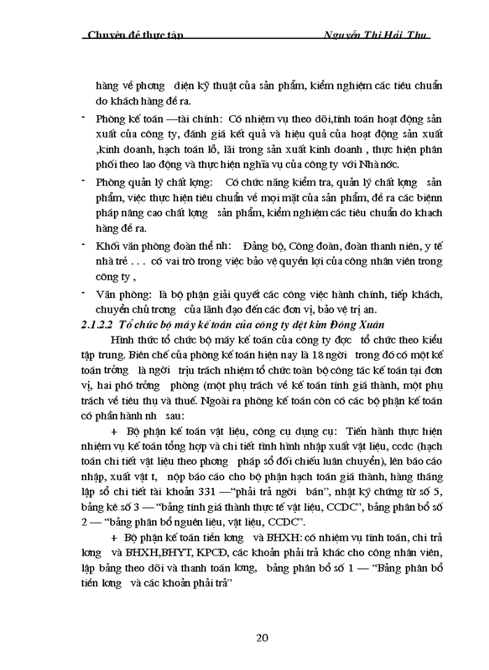image for page Tổ chức kế toán nguyên vậtliệu và tình hình quản lý, sử dụng nguyên vật liệu tại công ty Dệt Kim ĐôngXuân-Tổng công ty dệt may Việt Nam