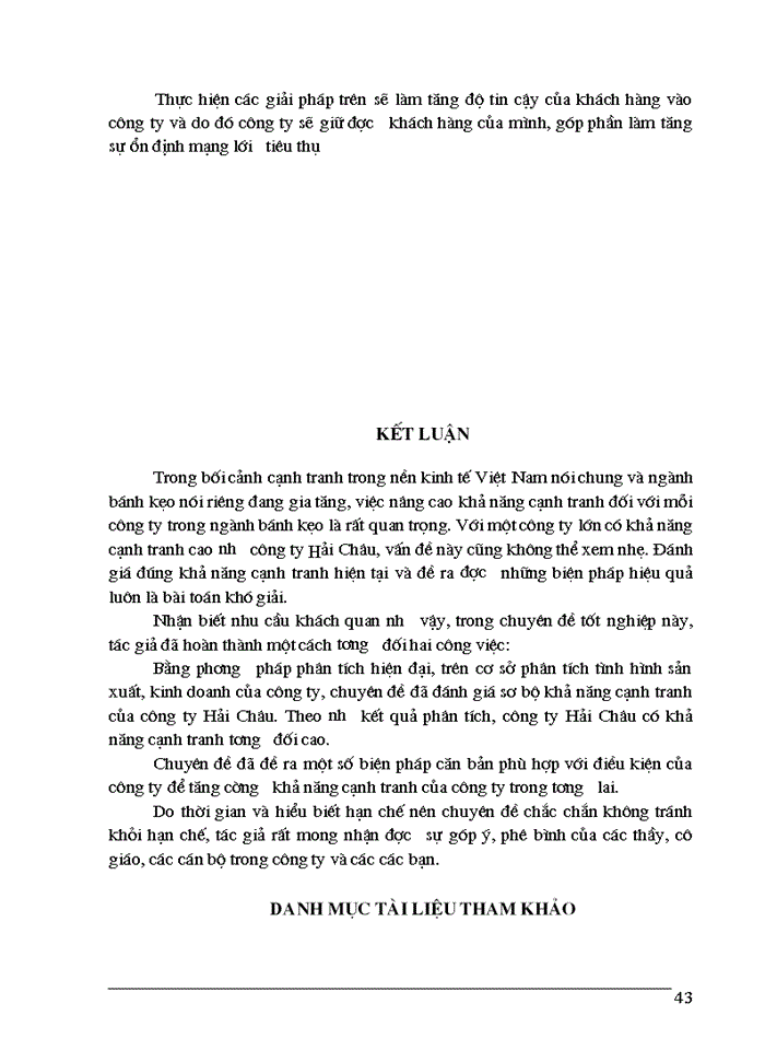 image for page Một số biện pháp nâng cao khả năng cạnh tranh của công ty bánh kẹo Hải Châu