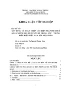Xây dựng và hoàn thiện các biện pháp phi thuế quan nhằm bảo hộ sản xuất trong nước trong điều kiện việt nam hội nhập WTO