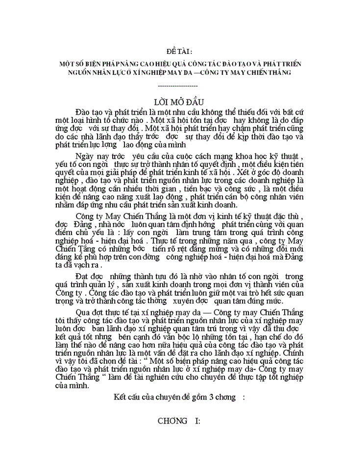 image for page Một số biện pháp nâng cao hiệu quả công tác đào tạo và phát triển nguồn nhân lực ở xí nghiệp may da – công ty may chiến thắng