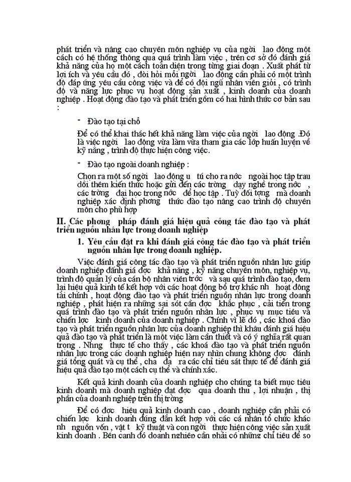 image for page Một số biện pháp nâng cao hiệu quả công tác đào tạo và phát triển nguồn nhân lực ở xí nghiệp may da – công ty may chiến thắng