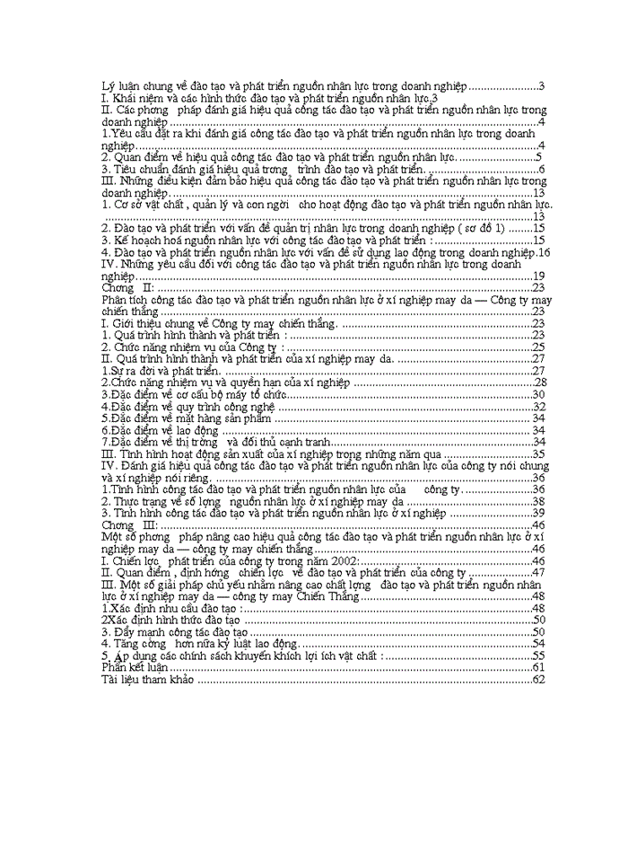 image for page Một số biện pháp nâng cao hiệu quả công tác đào tạo và phát triển nguồn nhân lực ở xí nghiệp may da – công ty may chiến thắng