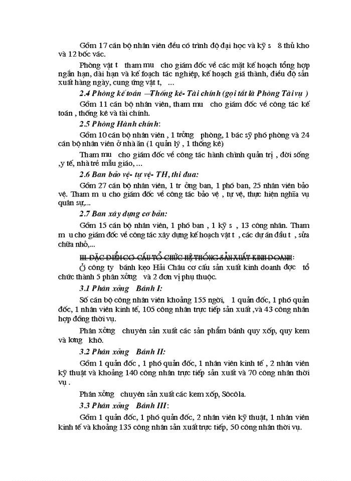 image for page Tổng hợp về công tác kế toán tại Công ty bánh kẹo Hải Châu