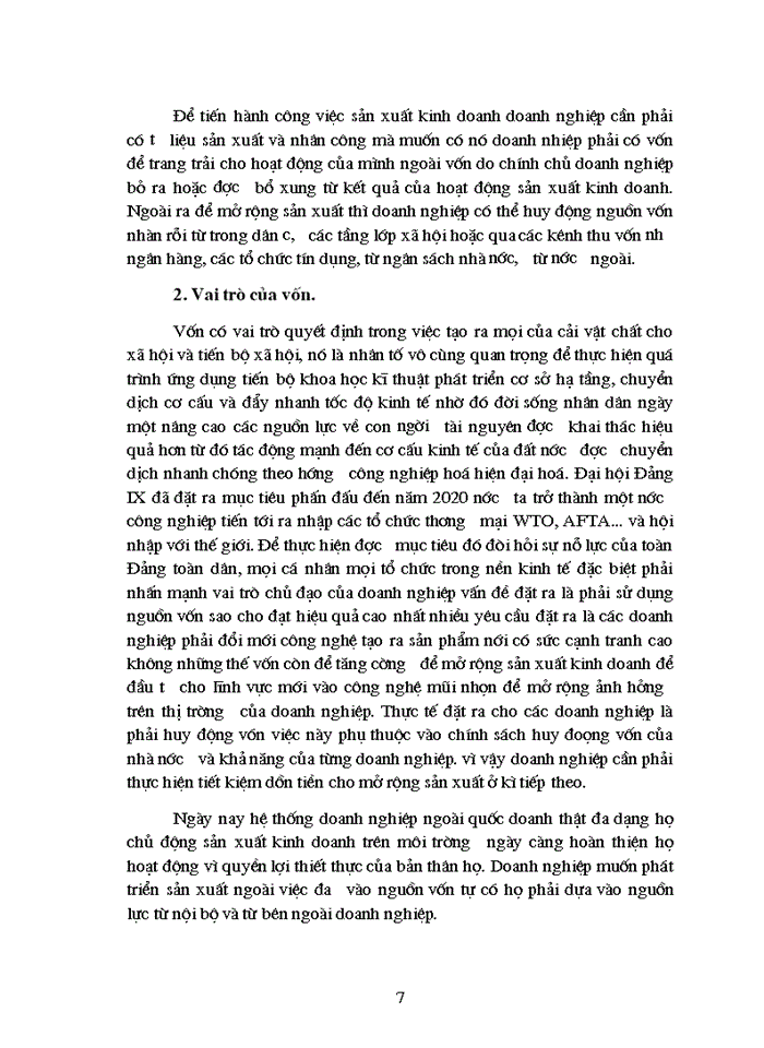 image for page Ý nghĩa  và vai trò của nó trong việc huy động vốn ở các doanh nghiệp  trong nền kinh tế thị trường định hướng  XHCN ở Việt Nam hiện nay